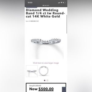 1/4 Diamond CW Wedding Band 14k White Gold